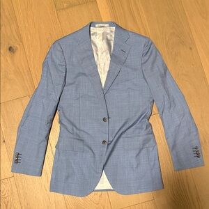 Suitsupply Sky Blue Lazio single breasted Blazer sports coat 36 wool